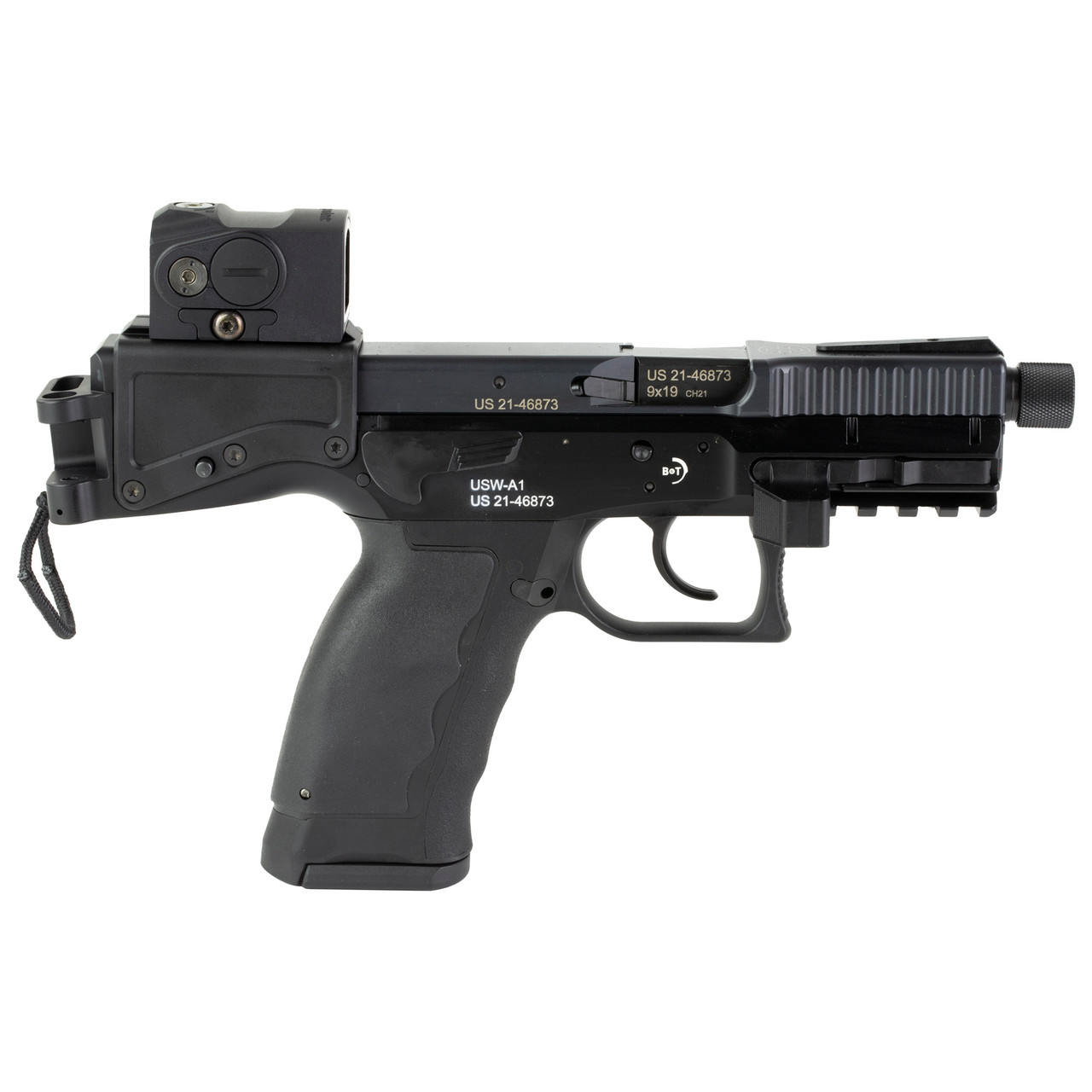 B&T USW-A1 9MM BLK 4.3" 17+1