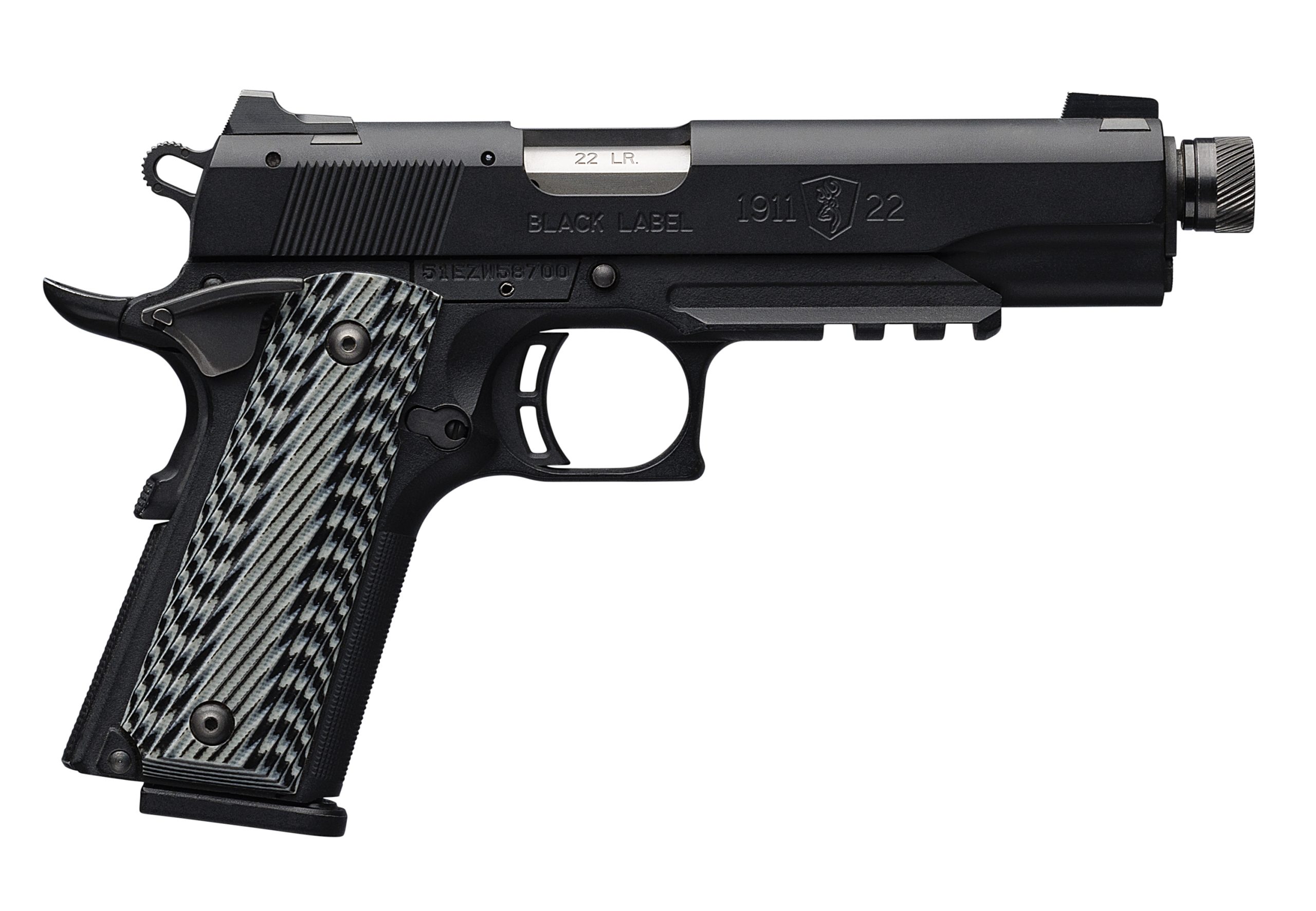 BROWNING 1911-22 A1 BK LBL 22LR 4.3" TB